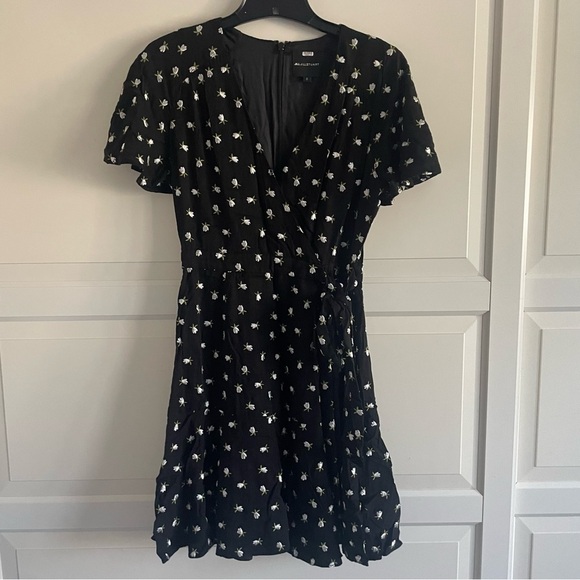 Jill Stuart Womens Floral Short Sleeve V Neck Mini Sheath Dress 22775 - Picture 4 of 14